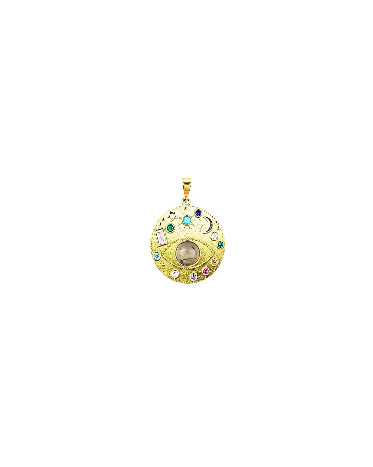 Celestial Eye Labradorite Gold Pendant – My Jewelist