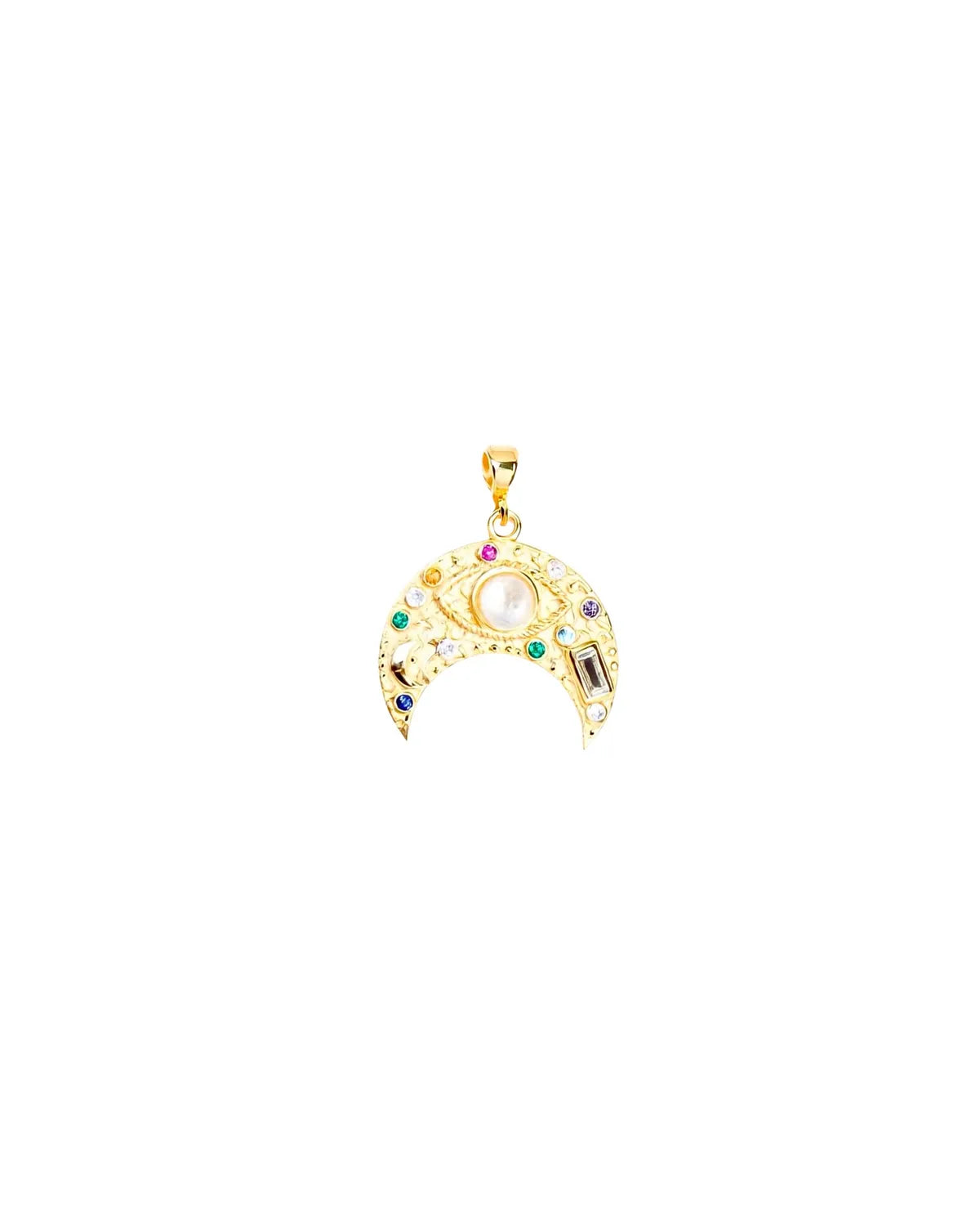 Gold Crescent Moon Charm – My Jewelist