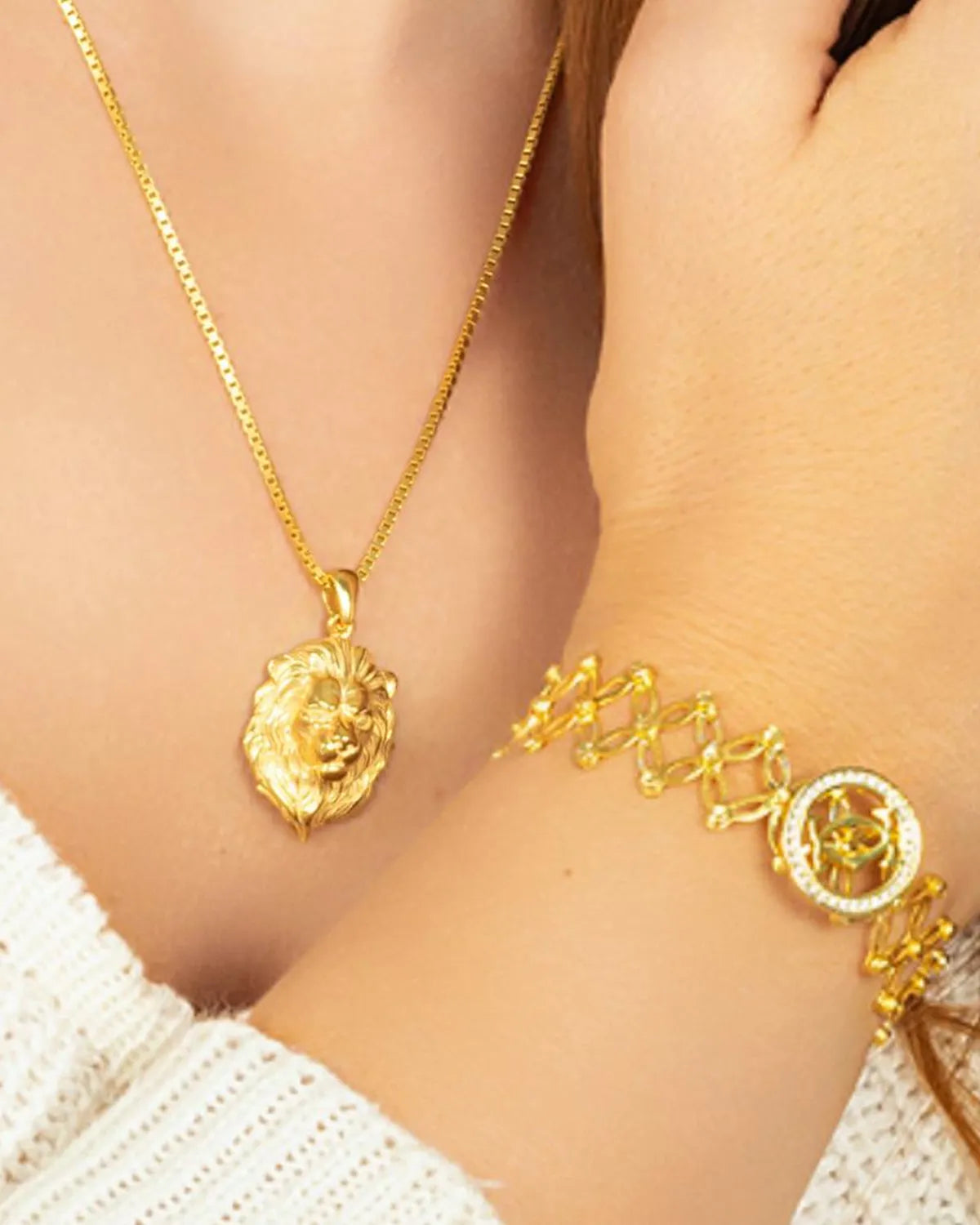 14K Gold Vermeil Lion Pendant – My Jewelist