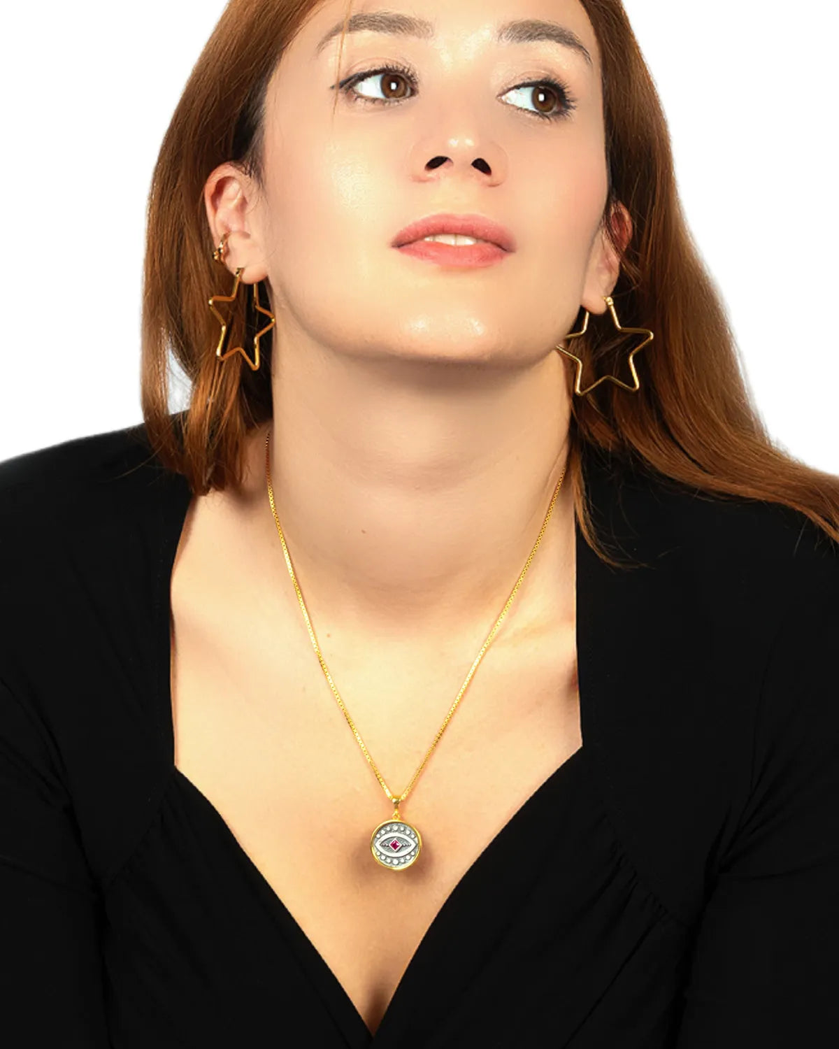 Antique Evil Eye Gold Pendant – My Jewelist