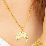 Gold Crescent Moon Charm – My Jewelist