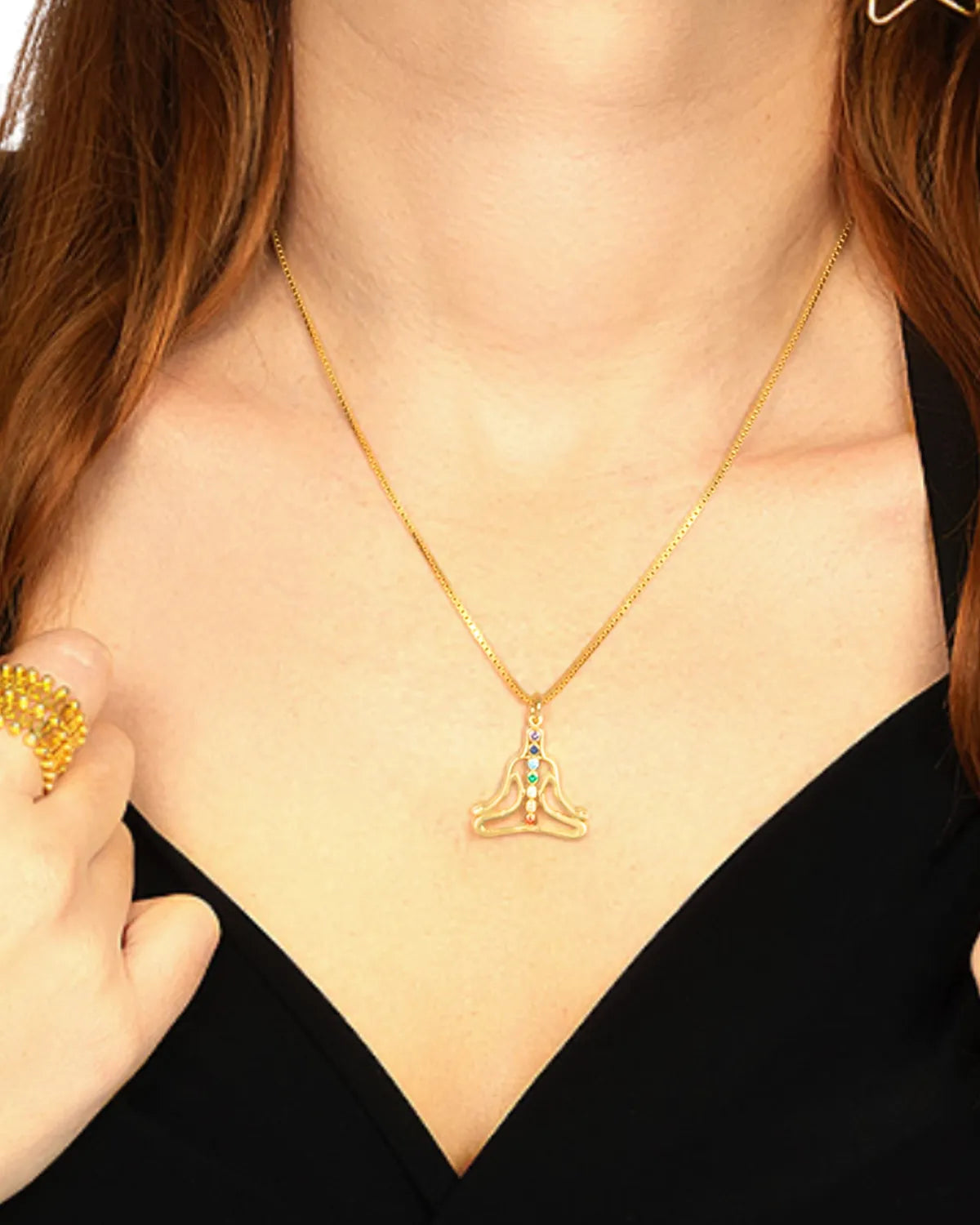 Gold Chakra Meditation Pendant – My Jewelist