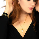 Egyptian Cross Necklace with Eye of Horus - My Jewelist