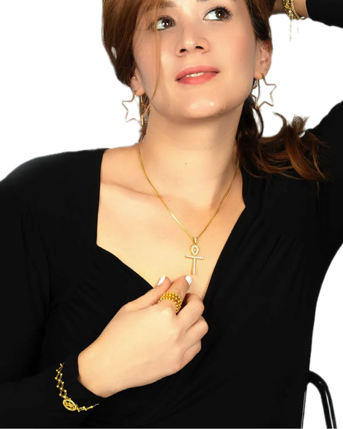 Gold Ankh Cross Pendant 2 – My Jewelist