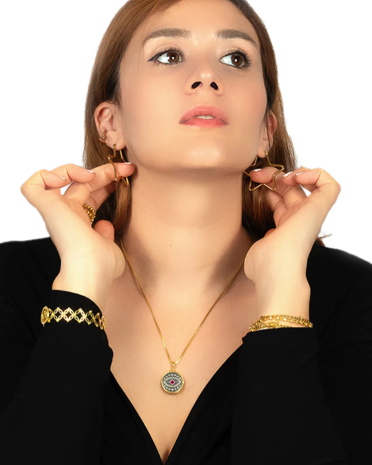 Antique Evil Eye Gold Pendant – My Jewelist