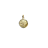 14K Gold Vermeil Evil Eye Pendant – Ancient Coin Charm, Protective -My Jewelist