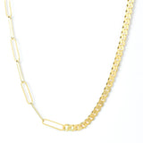 Paperclip & Curb Chain Necklace – My Jewelist