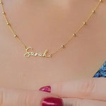 Custom Name Necklace in Gold Vermeil-my jewelist