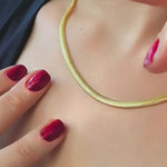 14K Gold Vermeil Herringbone Necklace Cover image – Video