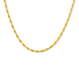 Gold Vermeil Rope Chain Necklace – Classic Twisted Gold Jewelry