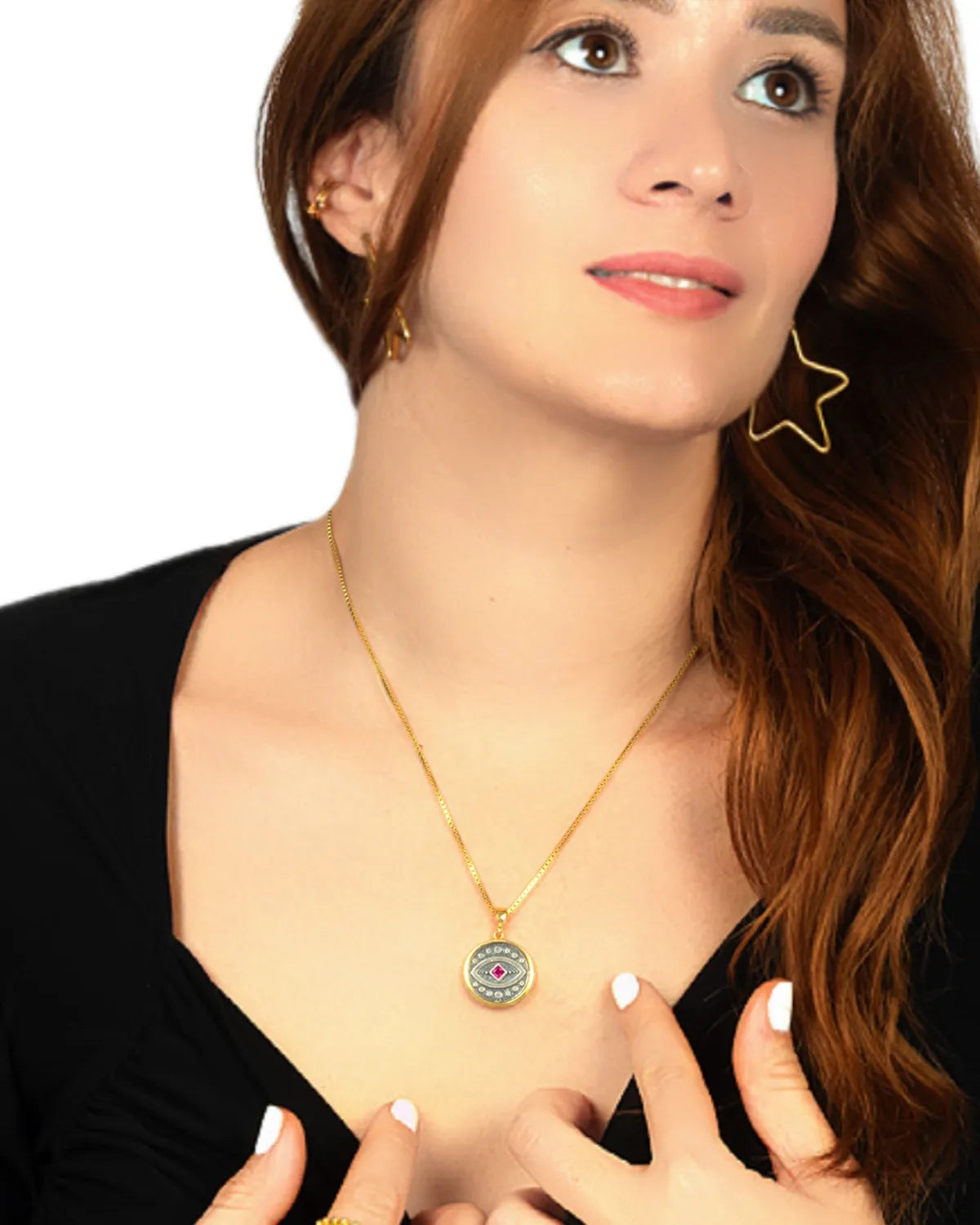 Antique Evil Eye Gold Pendant – My Jewelist
