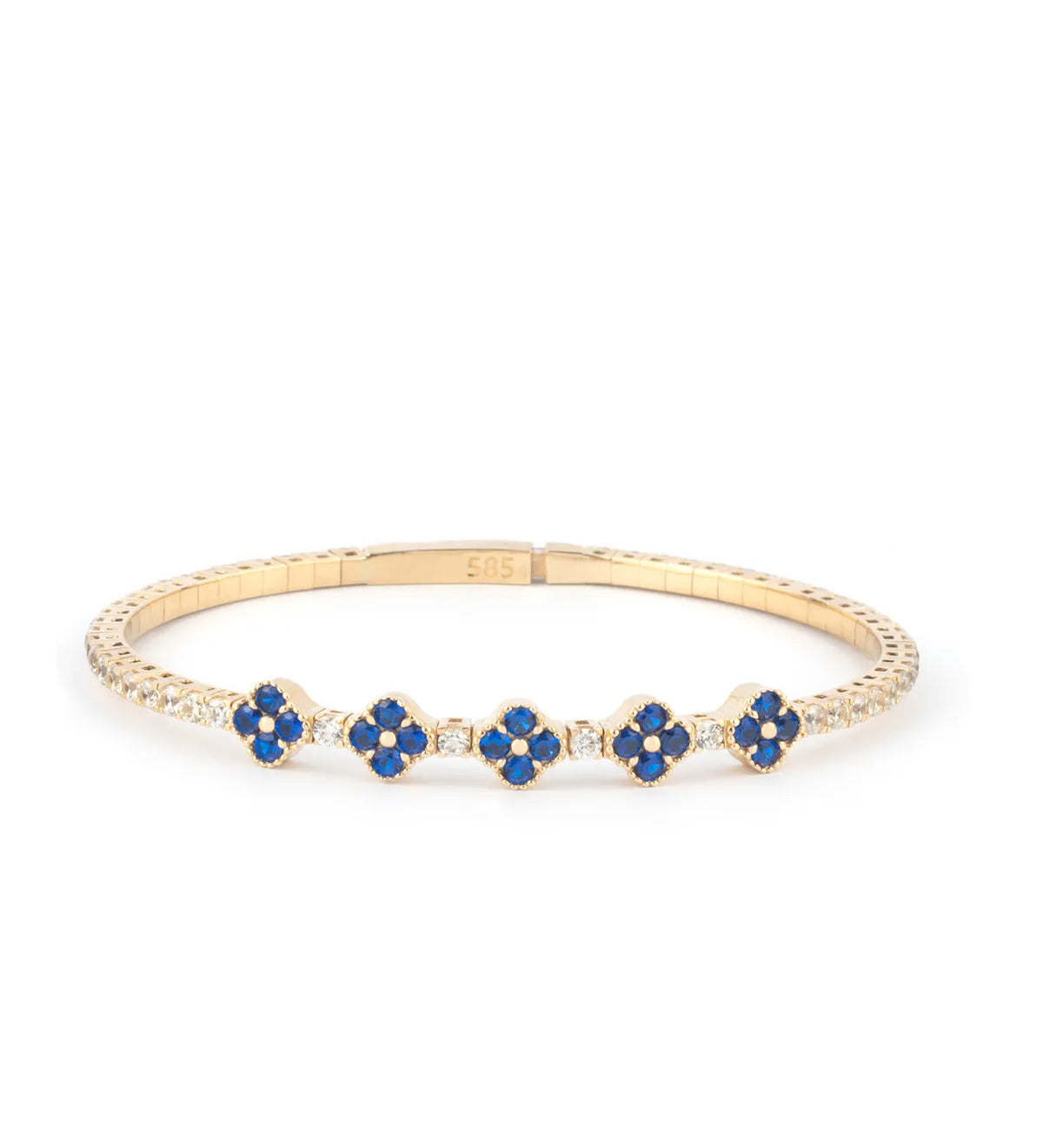 Moissanite Flexible Bangle - My Jewelist