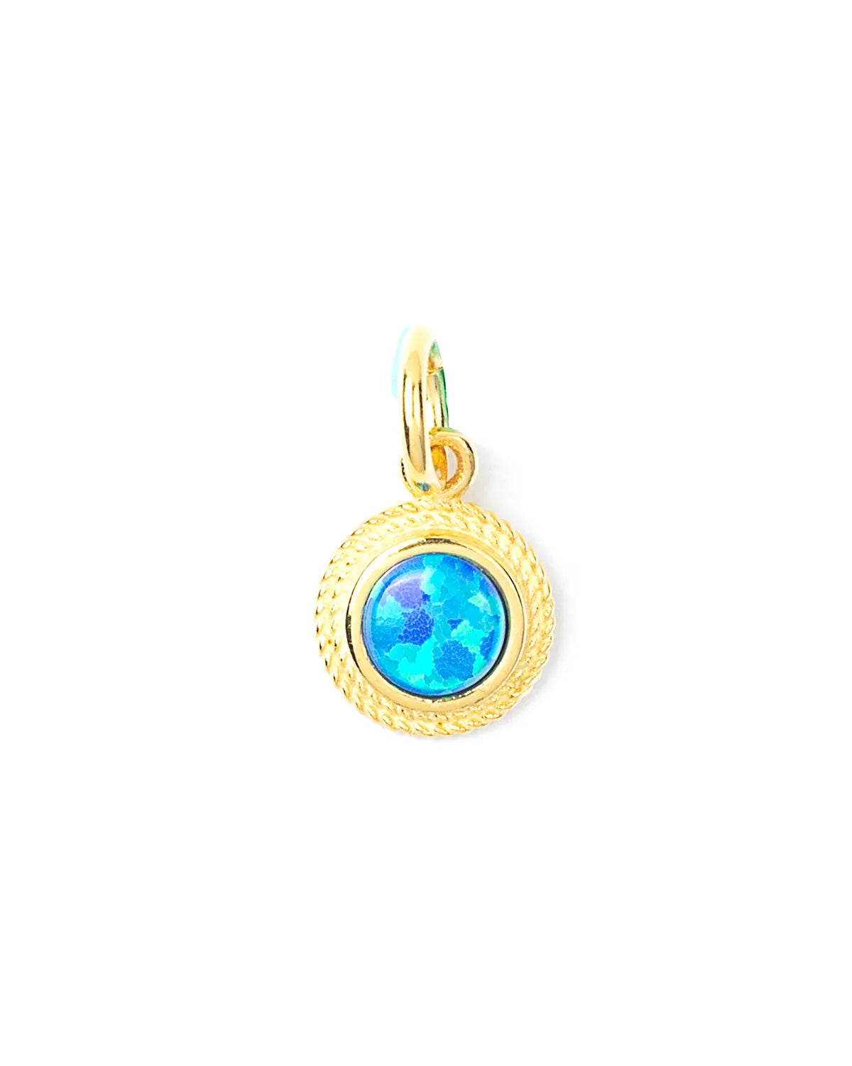 Minimalist Gold Blue Opal Pendant – My Jewelist