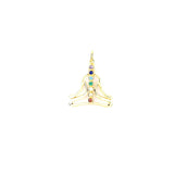Gold Chakra Meditation Pendant – Spiritual Energy Alignment Necklace