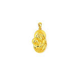 Jesus & Mary 14K Gold Vermeil Pendant – Sterling Silver Religious Charm
