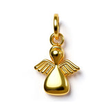 14K Gold Vermeil Angel Charm – Guardian Pendant, Spiritual Jewelry