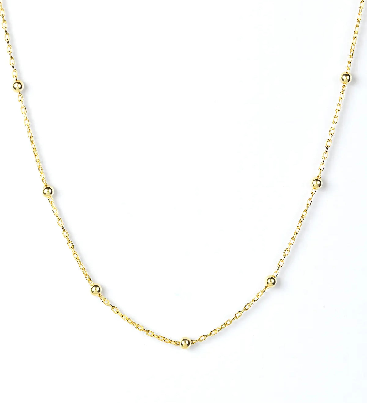 Gold Vermeil Satalitte Necklace 3 - My Jewelist