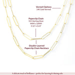 Double-Layered Paperclip Chain Necklace cover image – My Jewelist