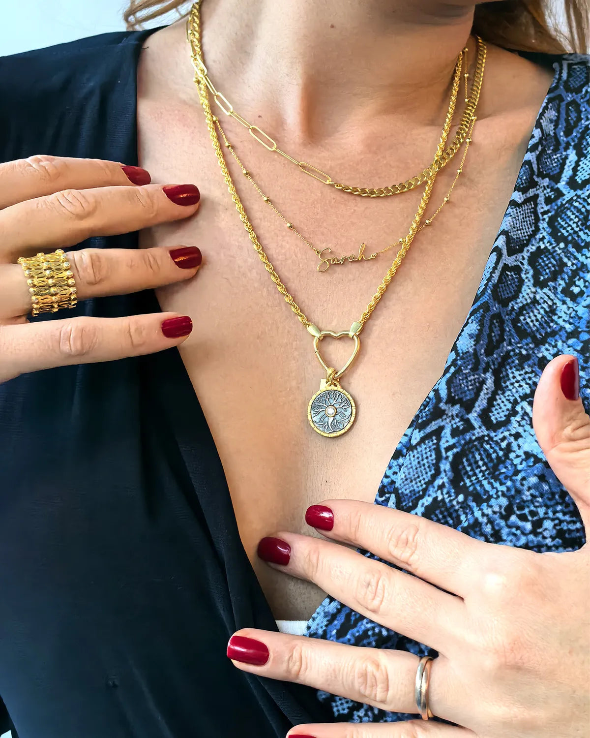 Gold Vermeil Heart Charm Necklace - My Jewelist