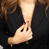 Double-Layered Paperclip Chain Necklace cover image – My Jewelist