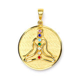 Gold Chakra Pendant – Spiritual Energy Alignment & Balance Necklace