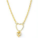 Gold Vermeil Heart Charm Necklace - My Jewelist