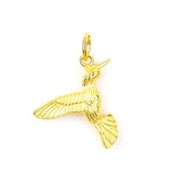 Gold Hummingbird Pendant – 14K Vermeil Symbol of Grace & Freedom