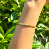 Paperclip & Herringbone Fusion Bracelet-  Duality Gold Vermeil Bracelet