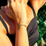Curb Chain 14K Gold Vermeil Bracelet – Timeless Strength