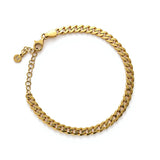 Curb Chain 14K Gold Vermeil Bracelet – Timeless Strength
