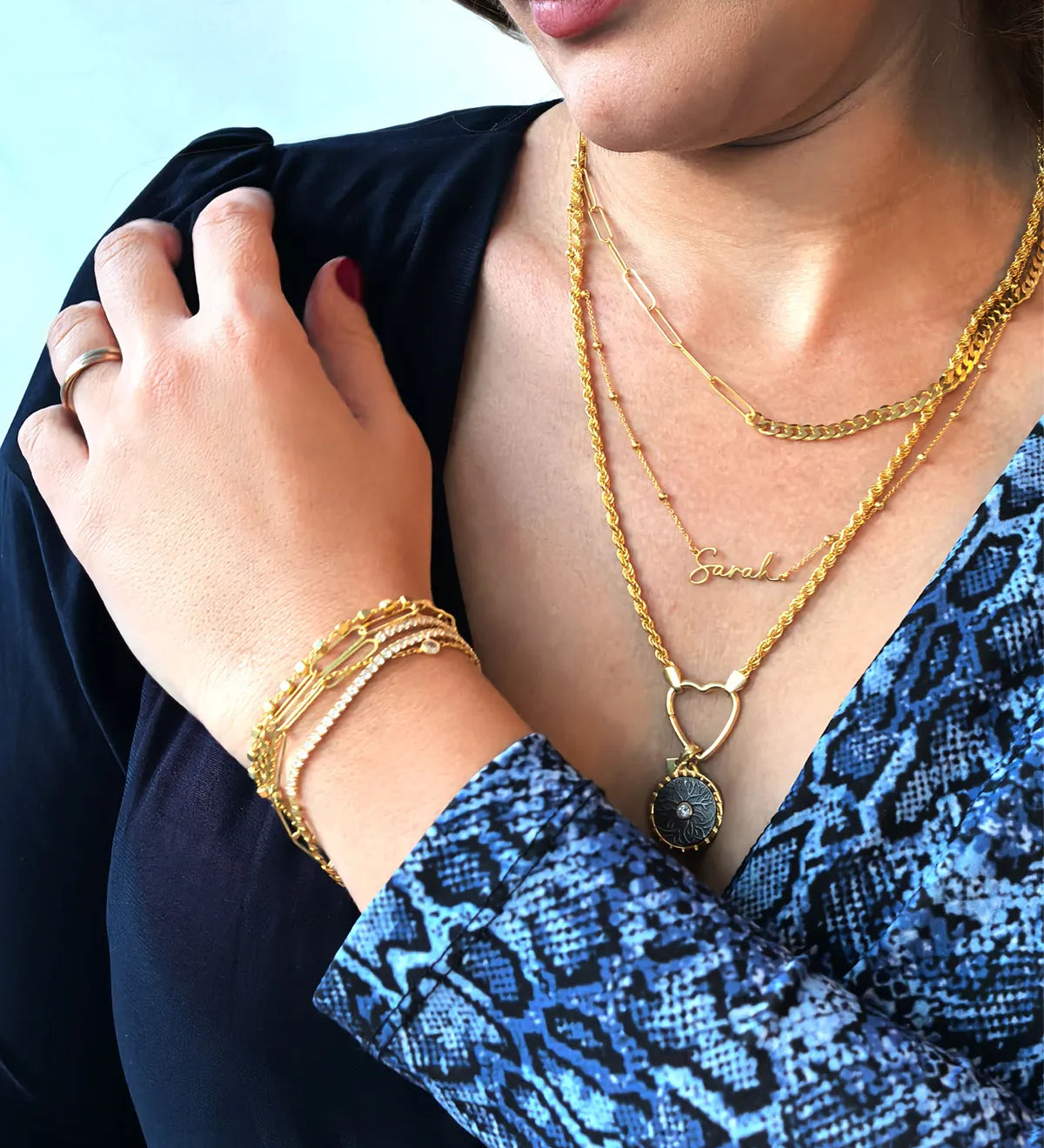 Custom Name Necklace in Gold Vermeil-my jewelist