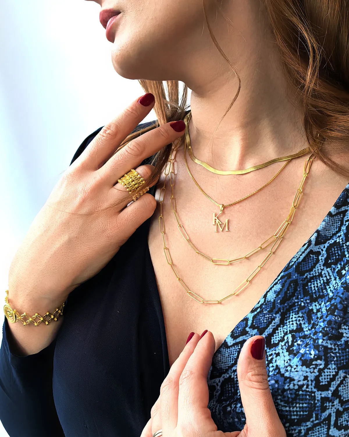 Double-Layered Paperclip Chain Necklace cover image – My Jewelist