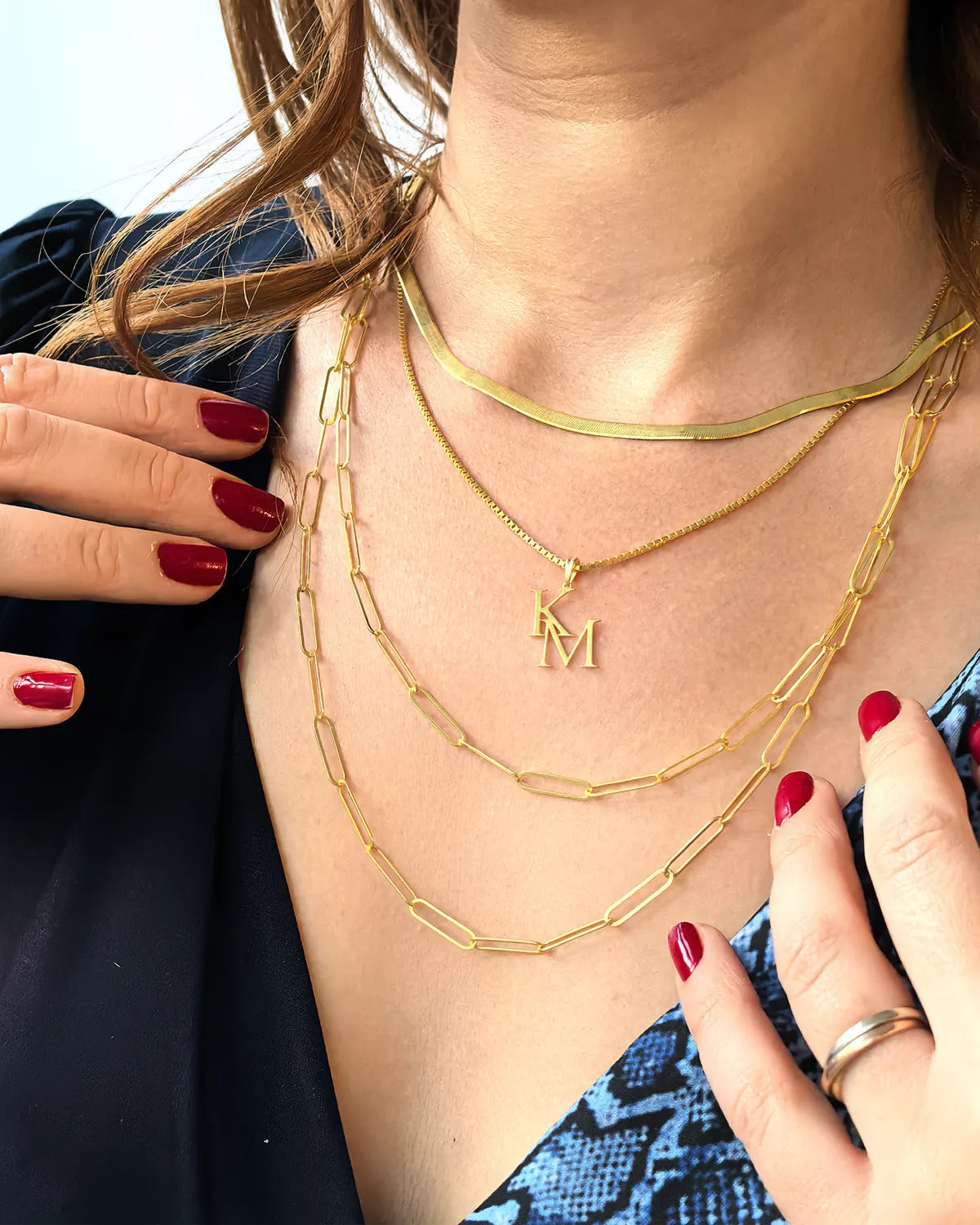 Double-Layered Paperclip Chain Necklace cover image – My Jewelist