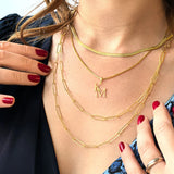Double-Layered Paperclip Chain Necklace cover image – My Jewelist