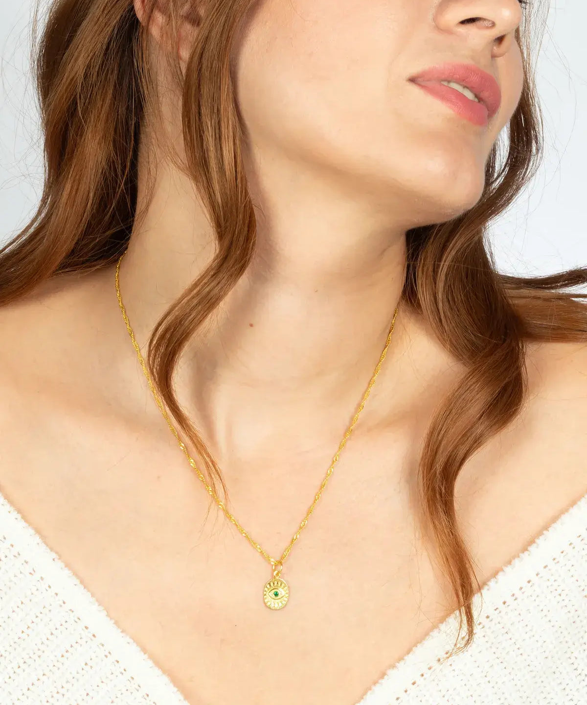 Ancient Inspired Evil Eye Pendant 2– My Jewelist