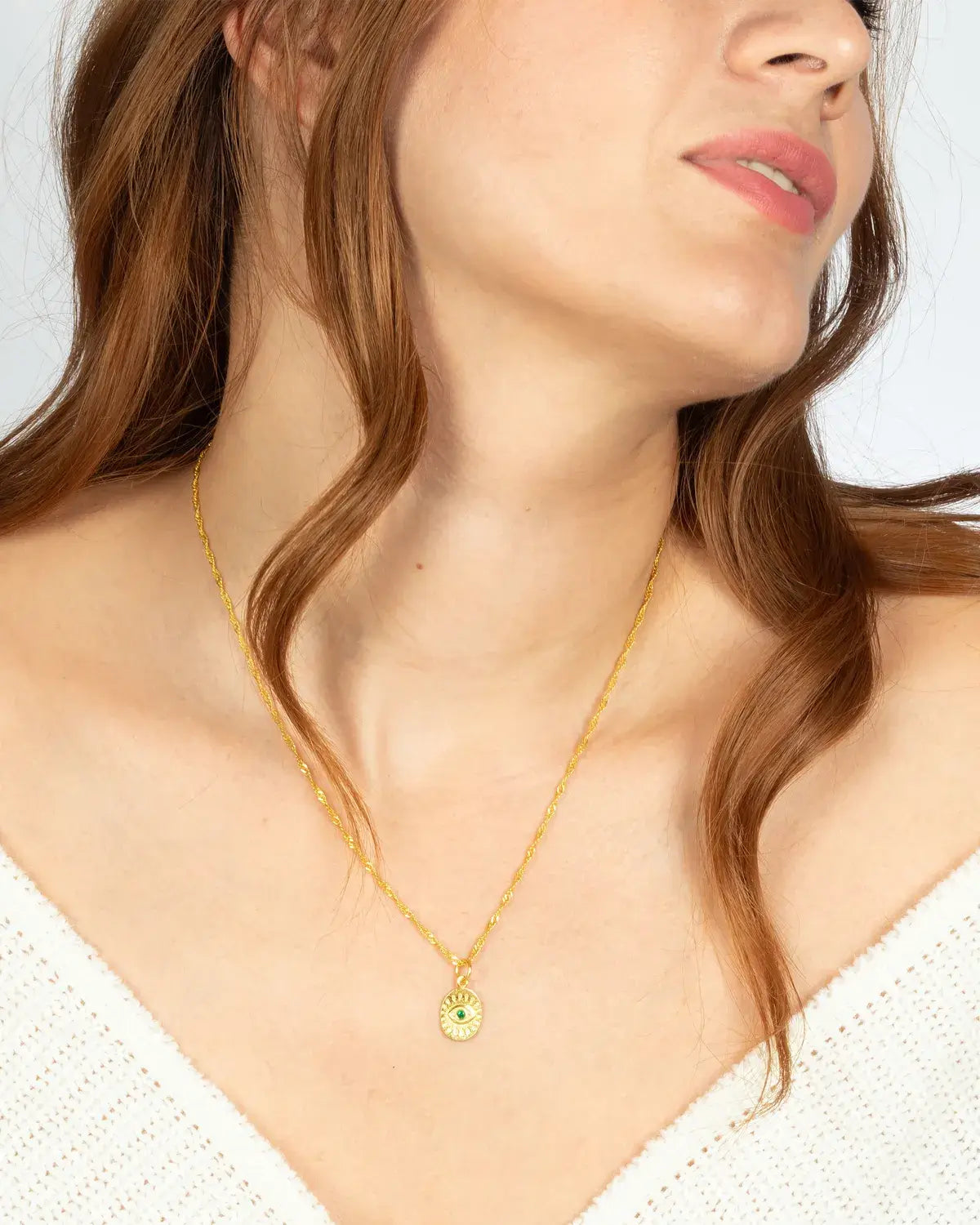 Ancient Inspired Evil Eye Pendant 2– My Jewelist