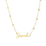 Custom Name Necklace in Gold Vermeil-my jewelist