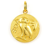 Owl Charm Pendant – 14K Gold Vermeil Necklace