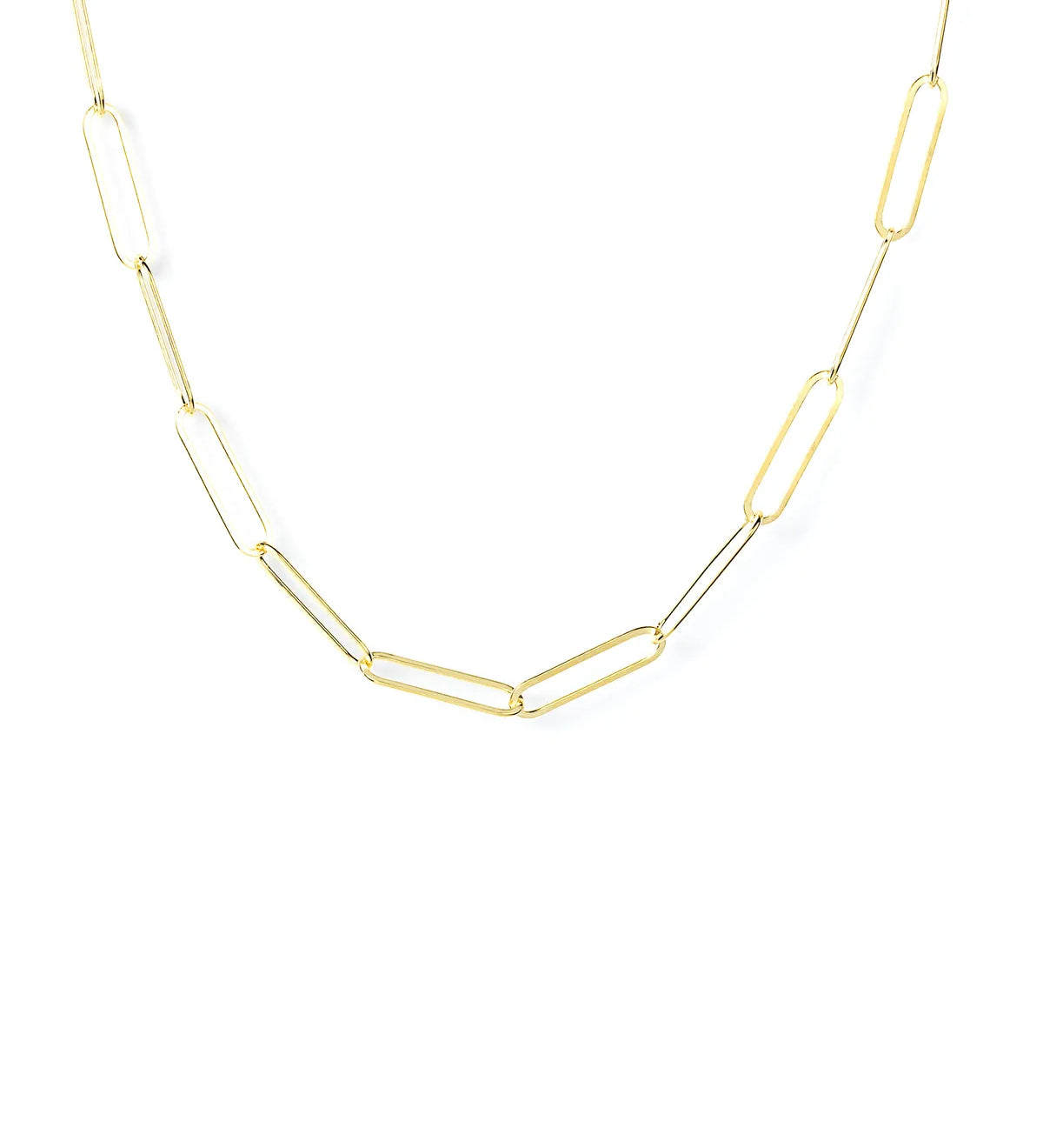 14K Gold Vermeil Paperclip Chain Necklace – My Jewelist