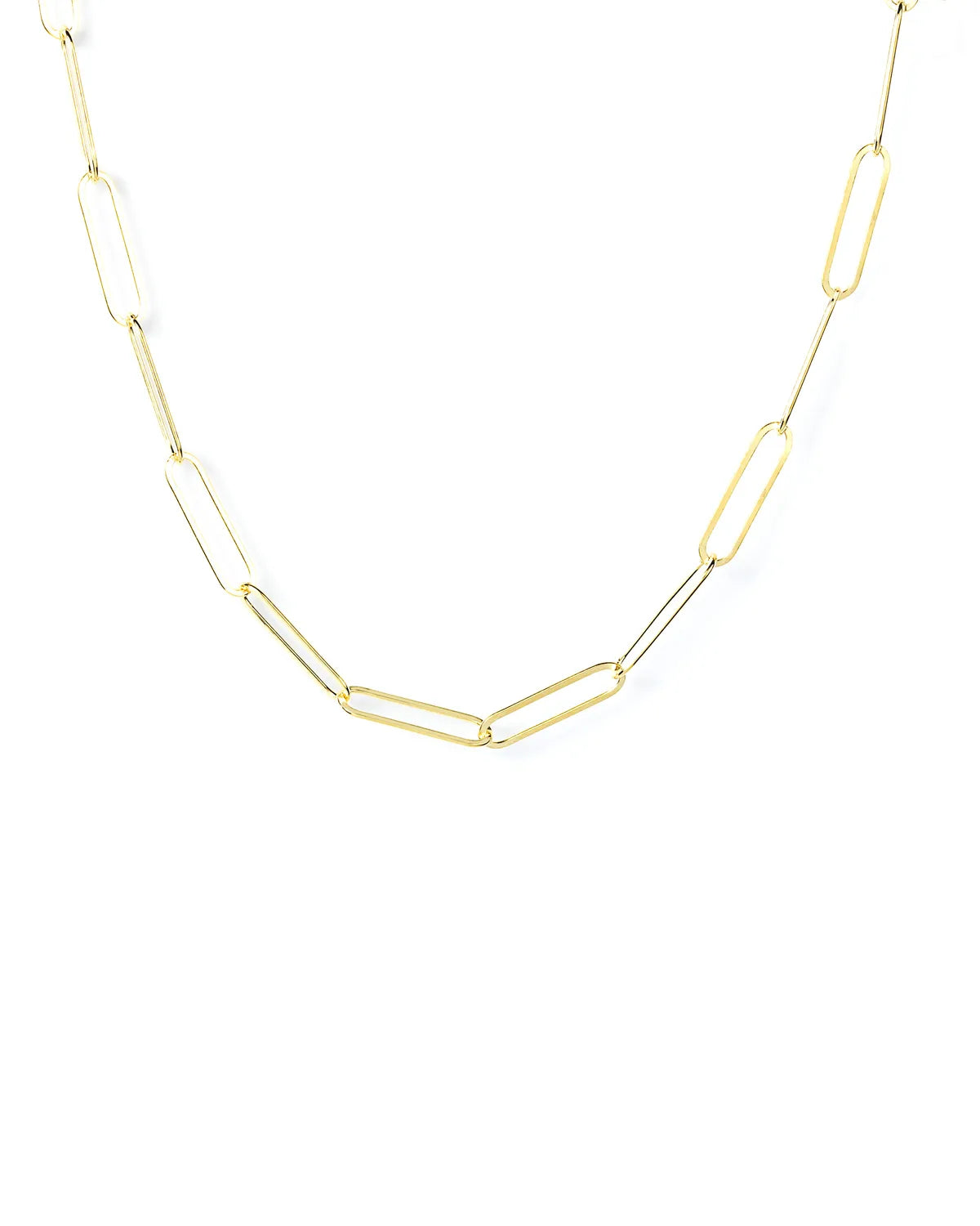 14K Gold Vermeil Paperclip Chain Necklace – My Jewelist