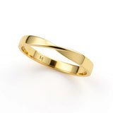 Twisted Band Ring – 14K Gold Vermeil Minimalist Stackable Ring