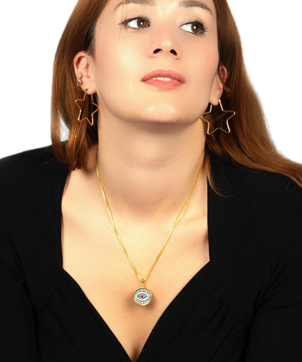 Antique Evil Eye Gold Pendant – My Jewelist