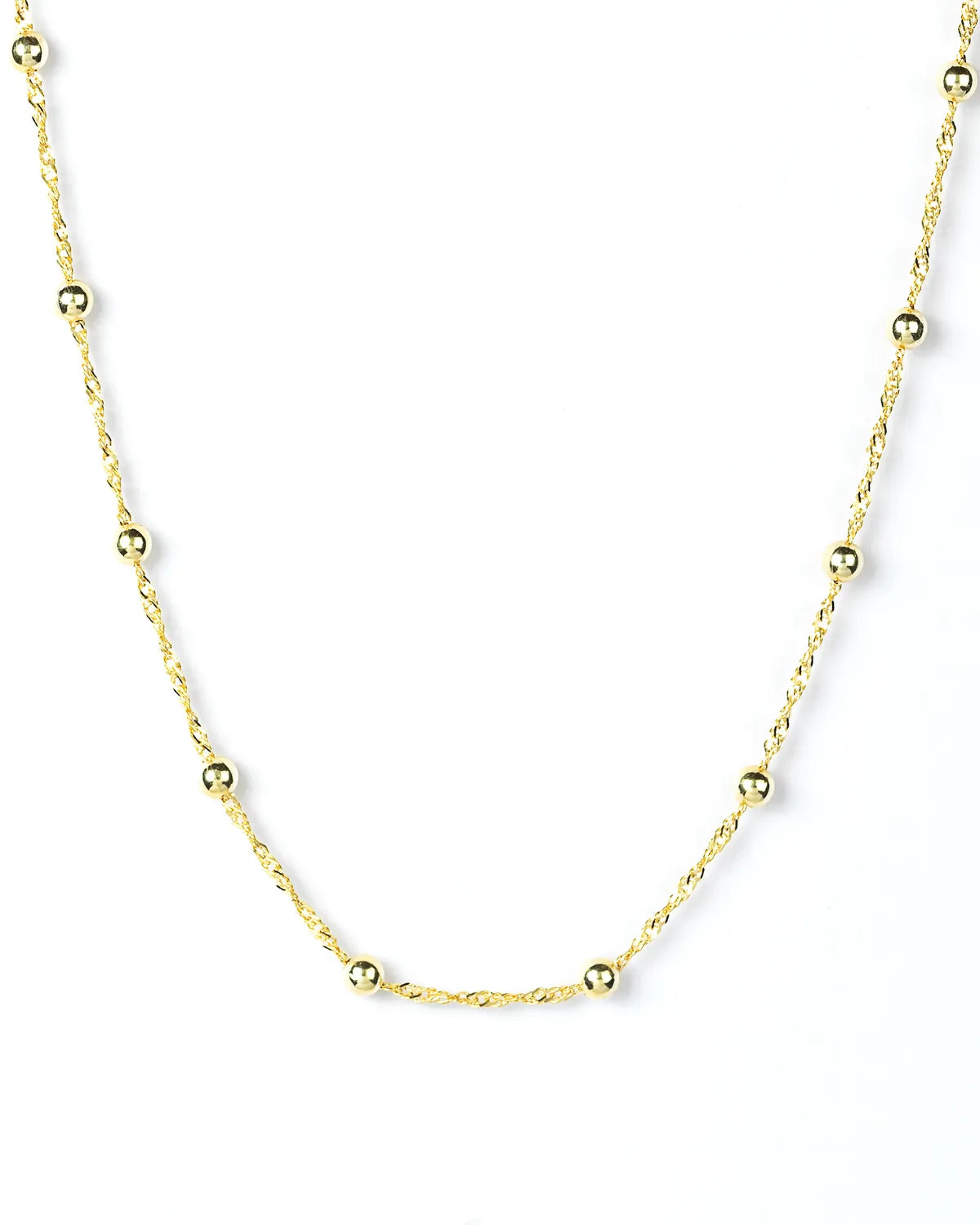 14K Gold Vermeil Singapore Satellite Chain - My Jewelist