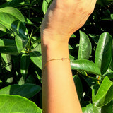Bezel Bracelet with Moissanite Accents – Minimalist Everyday Elegance