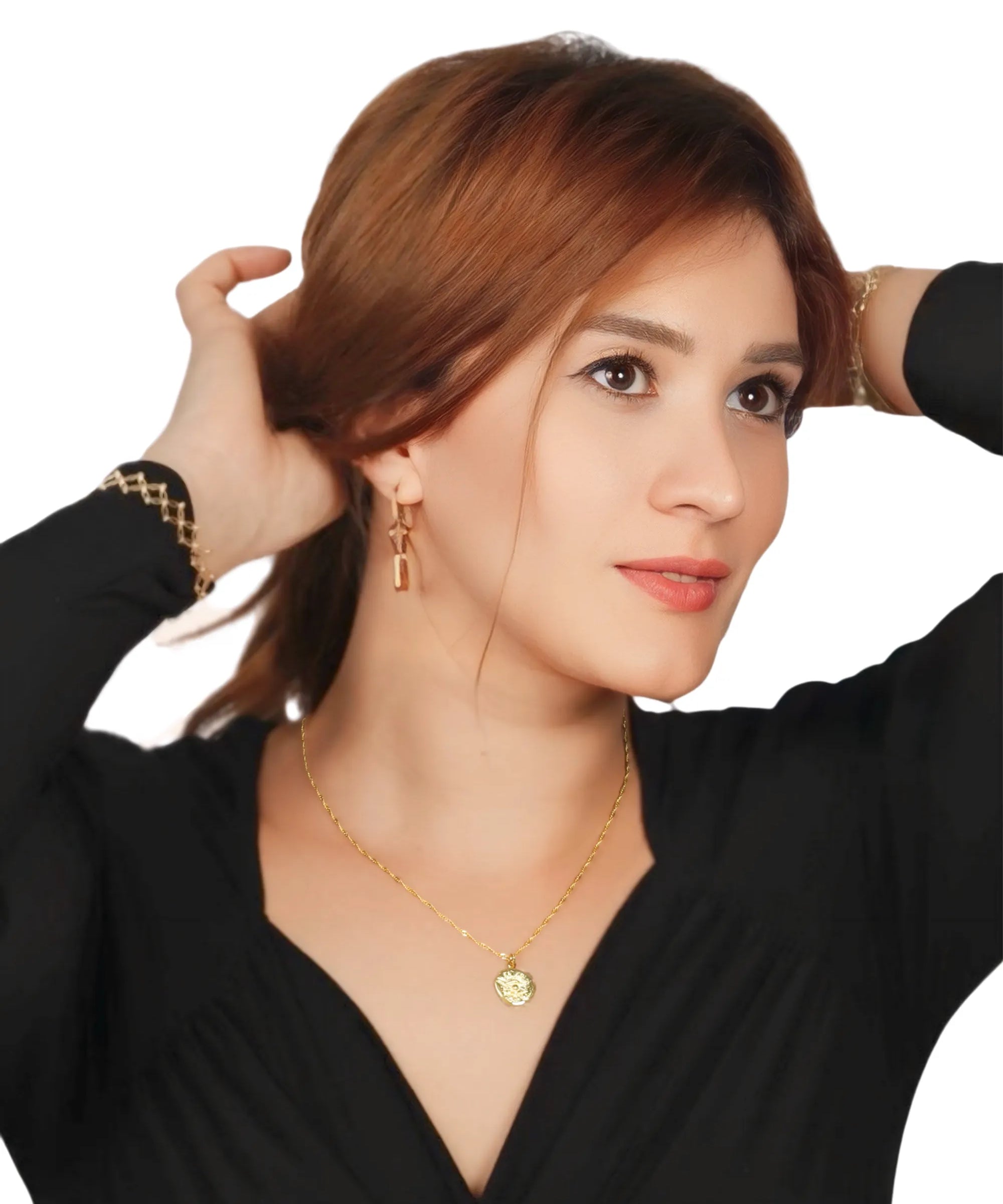 14K Gold Vermeil Evil Eye Pendant – My Jewelist