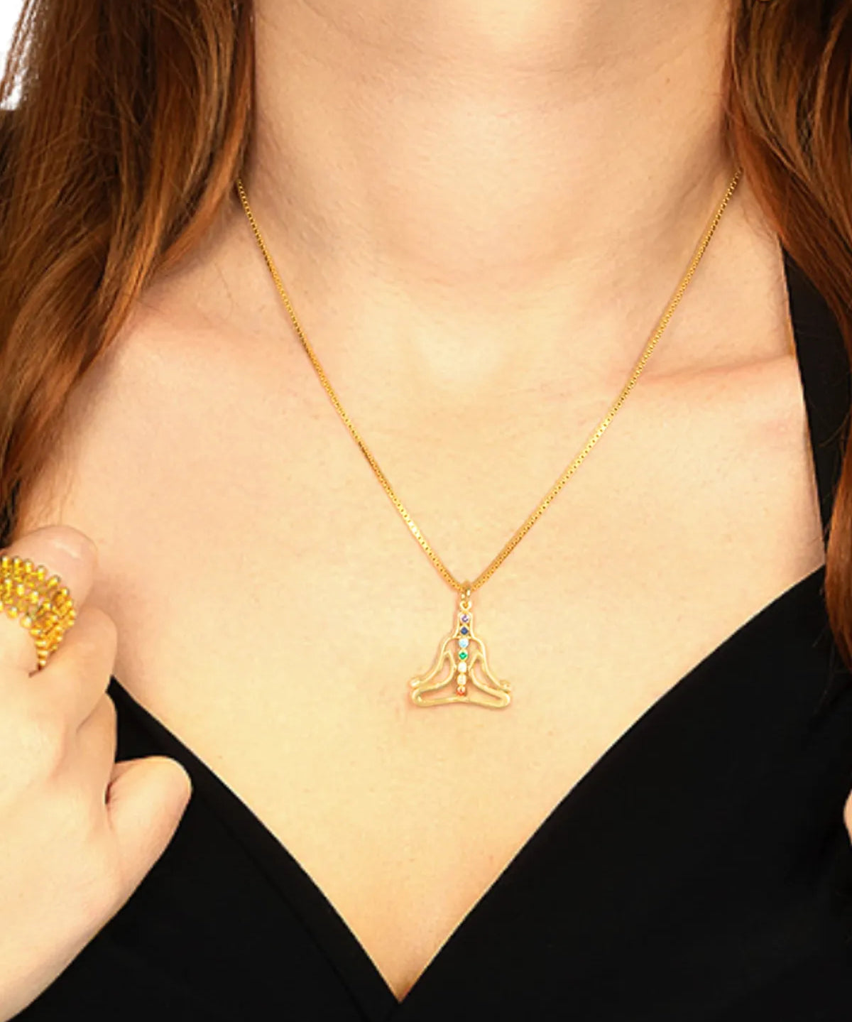 Gold Chakra Meditation Pendant – My Jewelist