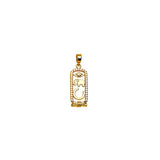 14K Gold Vermeil Elephant Talisman Pendant – Symbol of Strength & Luck