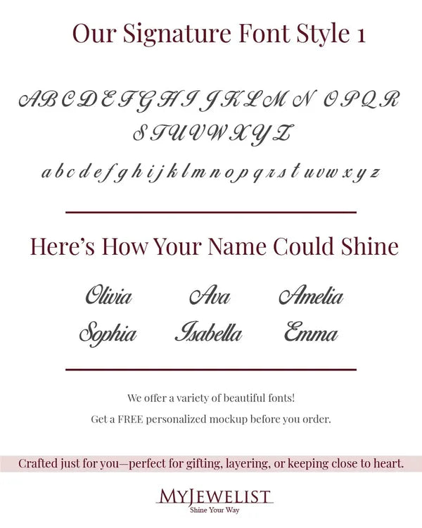 Custom Gold Vermeil Name Necklace-My Jewelist