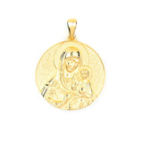 Gold Virgin Mary Medallion – Sacred Religious Pendant for Protection