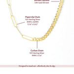Paperclip & Curb Chain Necklace – My Jewelist